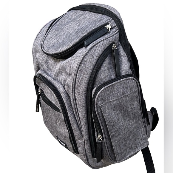 BB Gear Baby Boom Backpack Diaper Bag Gray - Picture 3 of 15